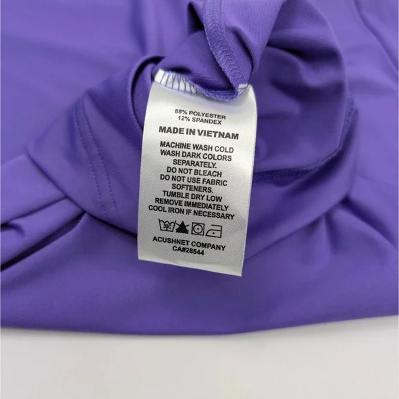 FootJoy Tour‎ Issue Polo Mens Small Purple Performance Golf Embroidered Logos